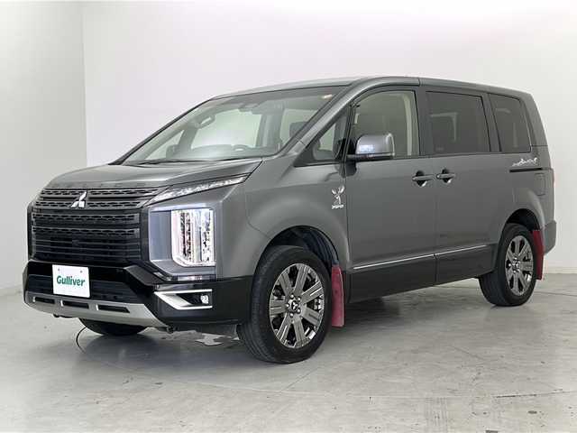 三菱 デリカＤ：５ ジャスパー 秋田県 2021(令3)年 3.8万km アイガーグレーM/ダイヤモンドブラックマイカ 三菱e-Assist/・衝突軽減ブレーキ/・車線逸脱警報/・アダプティブクルーズコントロール/・オートハイビームアシスト/・ブラインドスポットモニター/純正フリップダウンモニター/純正10インチナビ/・CD.DVD.USB.SD.BT/フルセグTV/360°ビューモニター/両側パワースライドドア/ハーフレザーシート/パドルシフト/ビルトインETC/ドライブレコーダー（FR）/LEDヘッドライト/LEDフォグランプ/革巻ステアリングホイール/ステアリングスイッチ/プッシュスタート/スマートキー/純正18インチアルミホイール/純正フロアマット/電動パーキングブレーキ/オートホールド
