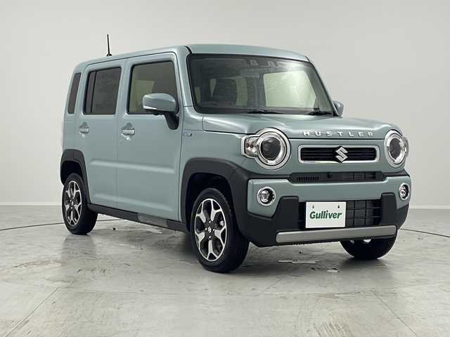 スズキ ハスラー HYBRID X 茨城県 2025(令7)年 0.1千km オフブルーM 純正９型ナビ　パノラミックビューモニター　フルセグＴＶ　衝突軽減ブレーキ　シートヒーター　ＬＥＤライト　クリアランスソナー　アダプティブクルーズコントロール　横滑り防止装置　ＵＳＢ入力端子　禁煙車