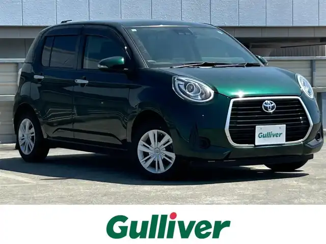 トヨタ パッソ モーダ 静岡県 2021(令3)年 1.6万km 緑 スマートアシスト/エクリプスナビ/バックカメラ/フルセグＴＶ/ＤＶＤ再生機能/ＢＴオーディオ/ＥＴＣ/ドアバイザー/ベンチシート/オートエアコン/プッシュスタート/スマートキー/パーキングセンサー/ＬＥＤヘッドライト