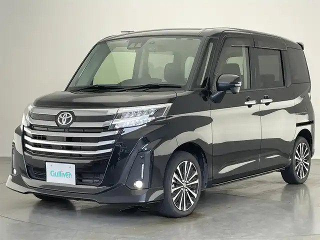 トヨタ ルーミー カスタムG－T 愛知県 2021(令3)年 2.5万km ブラックマイカメタリック 純正９型ナビ　全方位カメラ　両側パワスラ　スマートアシスト　シートヒーター　ＥＴＣ２．０　追従クルコン　ドラレコ　ＤＶＤ再生　衝突軽減　アイドリングストップ　ＬＥＤオートライト　フォグ　スマートキー プッシュスタート　電子パーキング　ブレーキサポート　純正フロアマット　純正アルミホイール　