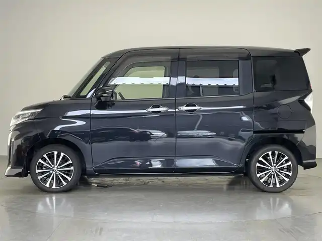 トヨタ ルーミー カスタムG－T 愛知県 2021(令3)年 2.5万km ブラックマイカメタリック 純正９型ナビ　全方位カメラ　両側パワスラ　スマートアシスト　シートヒーター　ＥＴＣ２．０　追従クルコン　ドラレコ　ＤＶＤ再生　衝突軽減　アイドリングストップ　ＬＥＤオートライト　フォグ　スマートキー プッシュスタート　電子パーキング　ブレーキサポート　純正フロアマット　純正アルミホイール　