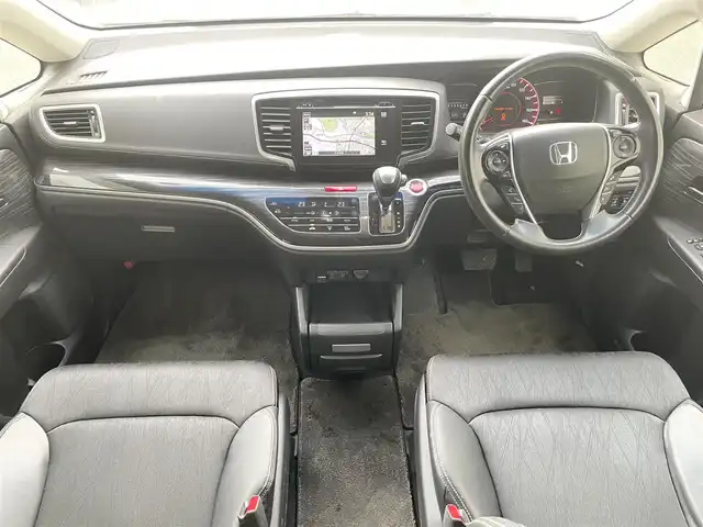 ホンダ オデッセイ アブソルート EX 千葉県 2014(平26)年 11.6万km ホワイトオーキッドパール (株)IDOMが運営する【じしゃロン八千代店】の自社ローン対象車両になります。こちらは現金またはオートローンご利用時の価格です。自社ローンご希望の方は別途その旨お申付け下さい。/純正ナビ/・AM/FM/CD/・Bluetooth接続/・フルセグTV/バックカメラ/ビルトインETC/ドライブレコーダー（SD欠）/クルーズコントロール/パドルシフト/フリップダウンモニター/両側パワースライドドア/ステアリングリモコン/D席パワーシート/BSM/LEDヘッドライト/純正アルミホイール/純正フロアマット/ドアバイザー/ウインカーミラー