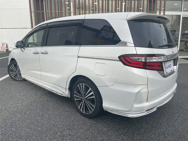 ホンダ オデッセイ アブソルート EX 千葉県 2014(平26)年 11.6万km ホワイトオーキッドパール (株)IDOMが運営する【じしゃロン八千代店】の自社ローン対象車両になります。こちらは現金またはオートローンご利用時の価格です。自社ローンご希望の方は別途その旨お申付け下さい。/純正ナビ/・AM/FM/CD/・Bluetooth接続/・フルセグTV/バックカメラ/ビルトインETC/ドライブレコーダー（SD欠）/クルーズコントロール/パドルシフト/フリップダウンモニター/両側パワースライドドア/ステアリングリモコン/D席パワーシート/BSM/LEDヘッドライト/純正アルミホイール/純正フロアマット/ドアバイザー/ウインカーミラー