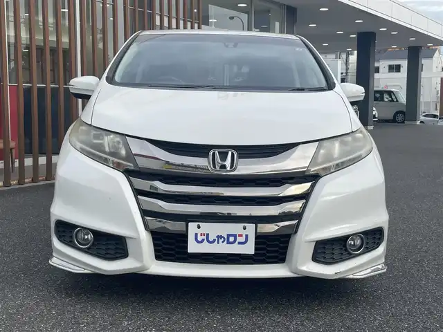 ホンダ オデッセイ アブソルート EX 千葉県 2014(平26)年 11.6万km ホワイトオーキッドパール (株)IDOMが運営する【じしゃロン八千代店】の自社ローン対象車両になります。こちらは現金またはオートローンご利用時の価格です。自社ローンご希望の方は別途その旨お申付け下さい。/純正ナビ/・AM/FM/CD/・Bluetooth接続/・フルセグTV/バックカメラ/ビルトインETC/ドライブレコーダー（SD欠）/クルーズコントロール/パドルシフト/フリップダウンモニター/両側パワースライドドア/ステアリングリモコン/D席パワーシート/BSM/LEDヘッドライト/純正アルミホイール/純正フロアマット/ドアバイザー/ウインカーミラー