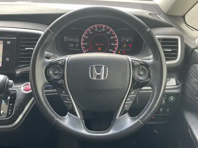 ホンダ オデッセイ アブソルート EX 千葉県 2014(平26)年 11.6万km ホワイトオーキッドパール (株)IDOMが運営する【じしゃロン八千代店】の自社ローン対象車両になります。こちらは現金またはオートローンご利用時の価格です。自社ローンご希望の方は別途その旨お申付け下さい。/純正ナビ/・AM/FM/CD/・Bluetooth接続/・フルセグTV/バックカメラ/ビルトインETC/ドライブレコーダー（SD欠）/クルーズコントロール/パドルシフト/フリップダウンモニター/両側パワースライドドア/ステアリングリモコン/D席パワーシート/BSM/LEDヘッドライト/純正アルミホイール/純正フロアマット/ドアバイザー/ウインカーミラー