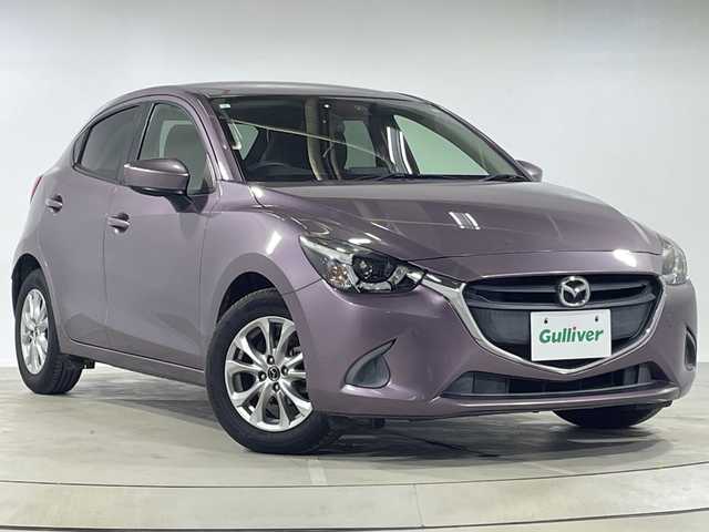 マツダ デミオ 13S 神奈川県 2015(平27)年 4.6万km スモーキーローズマイカ 純正7インチナビ/(Bluetooth/DVD/CD/AM/FM)/衝突被害軽減システム/横滑り防止装置/ETC/アイドリングストップ/LEDヘッドライト/オートライト/ウィンカーミラー/電動格納ミラー/純正15インチAW/プッシュスタート/スマートキー/フロアマット/スペアキー/取扱説明書/保証書