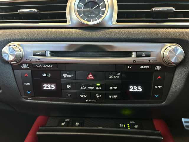 レクサス ＧＳ 300h Fスポーツ 栃木県 2017(平29)年 6万km グラファイトブラックガラスフレーク 純正SDナビ/・Bluetooth CD DVD/・TV フルセグ/・バックカメラ/電動ガラスサンルーフ/オプションエアロ/Fスポーツ専用赤革シート/パワーシート/シートヒーター/シートクーラー/ウェルカムライト/追従式クルーズコントロール/パドルシフト/純正ドライブレコーダー/ETC2.0/衝突被害軽減システム/コーナーセンサー/BSM/レーンキープアシスト/LEDヘッドライト