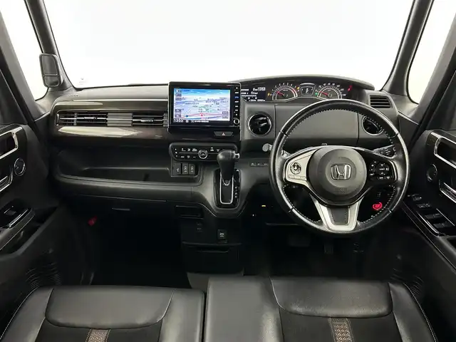 ホンダ Ｎ ＢＯＸ カスタム G L ターボ ホンダセンシング 福岡県 2017(平29)年 3.5万km プレミアムベルベットパープル・パール 純正ナビ　/バックカメラ　/ビルトインＥＴＣ　/ドラレコ　/ホンダセンシング　/ＡＣＣ　/コーナーセンサー　/衝突被害軽減ブレーキ　/レーンキープ　/パドルシフト　/両側電動スライドドア　/ハーフレザー　/純正１５インチＡＷ