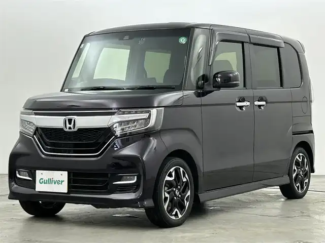 ホンダ Ｎ ＢＯＸ カスタム G L ターボ ホンダセンシング 福岡県 2017(平29)年 3.5万km プレミアムベルベットパープル・パール 純正ナビ　/バックカメラ　/ビルトインＥＴＣ　/ドラレコ　/ホンダセンシング　/ＡＣＣ　/コーナーセンサー　/衝突被害軽減ブレーキ　/レーンキープ　/パドルシフト　/両側電動スライドドア　/ハーフレザー　/純正１５インチＡＷ