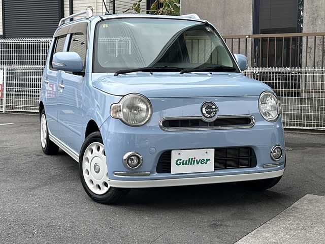ダイハツ ミラ ココア プラスG 京都府 2012(平24)年 6.4万km ミストブルーマイカメタリック ワンオーナー/純正メモリナビ(01999-B2239)/ワンセグTV/FM/AM/CD.AUX/布系シートカバー(ブルー)/ルーフレール/バックカメラ/ヘッドライトレベライザー/アイドリングストップ/ベンチシート/ハロゲンライト/スマートキー/保証書/取扱説明書/点検記録簿