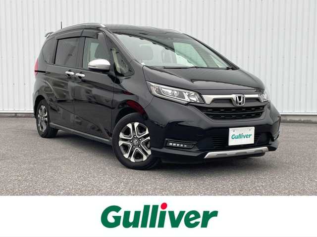 ホンダ フリード クロスター ホンダセンシング 滋賀県 2021(令3)年 3.4万km クリスタルブラックパール ホンダセンシング/純正9型SDナビ/・フルセグTV/・CD DVD /・Bluetooth/バックカメラ/ドライブレコーダー/ETC/シートヒーター/ハーフレザーシート/両側パワースライドドア/プッシュスタート/スマートキー/革巻きステアリング/ステアリングリモコン/電格ミラー/ウインカーミラー/ドアバイザー