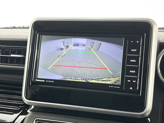 スズキ スペーシア カスタム HYBRID XS 宮城県 2021(令3)年 3.8万km ピュアホワイトP スズキセーフティサポート/・デュアルセンサーブレーキサポート/・標識認識システム/・車線逸脱警報機能/・車線逸脱抑制機能/・車線維持支援システム/・レーダークルーズコントロール/純正7インチナビ（CN-HE01WD)/・フルセグTV/・CD/DVD.BT.SD.USB/バックカメラ/両側パワースライド/革巻きステアリング/ハーフレザーシート/ステアリングスイッチ/シートヒーター（D席）/純正AW/社外ドラレコ（F.R）/LEDヘッドライト/プッシュスタート/スマートキー/ロールサンシェード/純正フロアマット