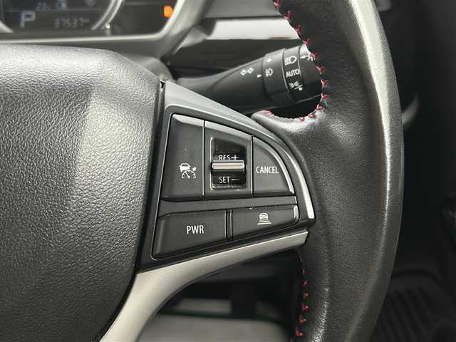 スズキ スペーシア カスタム HYBRID XS 宮城県 2021(令3)年 3.8万km ピュアホワイトP スズキセーフティサポート/・デュアルセンサーブレーキサポート/・標識認識システム/・車線逸脱警報機能/・車線逸脱抑制機能/・車線維持支援システム/・レーダークルーズコントロール/純正7インチナビ（CN-HE01WD)/・フルセグTV/・CD/DVD.BT.SD.USB/バックカメラ/両側パワースライド/革巻きステアリング/ハーフレザーシート/ステアリングスイッチ/シートヒーター（D席）/純正AW/社外ドラレコ（F.R）/LEDヘッドライト/プッシュスタート/スマートキー/ロールサンシェード/純正フロアマット