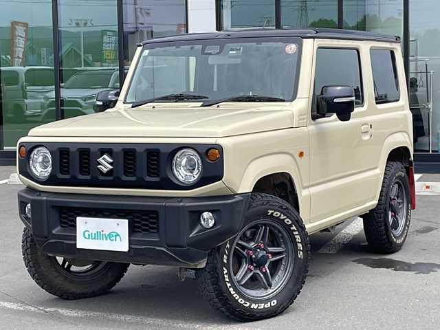 スズキ ジムニー XC 道東・釧路十勝 2021(令3)年 1.8万km シフォンアイボリーメタリックブラック2トーンルーフ ・４WD/・アルパイン9インチナビ/（CD・DVD・AM・FM・BT・フルセグ）/・バックカメラ/・ナビ連動前後ドライブレコーダー/・クルーズコントロール/・ステアリングスイッチ/・スマートキー/・プッシュスタート/・オートライト/・オートハイビーム/・横滑り防止装置/・純正ETC/・シートヒーター/・LEDヘッドライト/・純正ゴムマット/・ヘッドライトウォッシャー/・純正マットガード/・電動格納ミラー