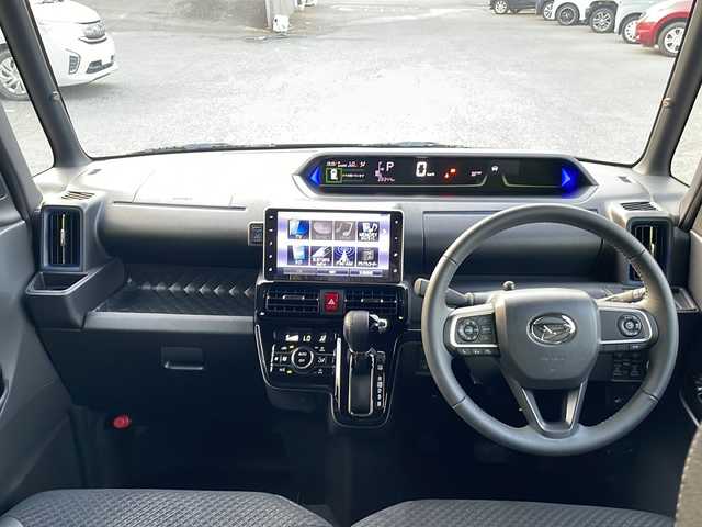 ダイハツ タント カスタム RS スタイルセレクション 京都府 2021(令3)年 2.9万km ブラックマイカメタリック ワンオーナー/純正ナビ/・BTオーディオ/CD/DVD/AM/FM/アラウンドビューモニター/バックカメラ/両側パワースライドドア/レーダークルーズコントロール/スマートアシスト/コーナーセンサー/ドラレコ/ビルトインETC/プッシュスタート/シートヒーター(D/N席)/アイドリングストップ/オートライト(オートハイビーム)/車線逸脱防止装置/純正フロアマット/スマートスペアキー/保証書＆取説