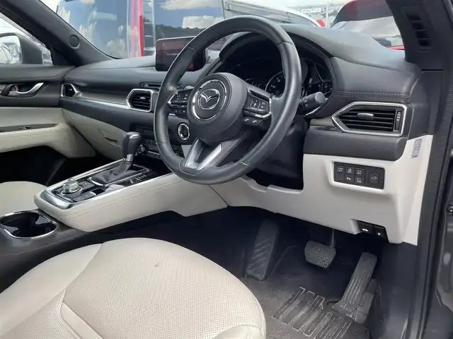 マツダ ＣＸ－８ XD Lパッケージ 滋賀県 2019(平31)年 7.4万km マシーングレープレミアムM 純正ナビ/(CD/DVD/フルセグ/Bluetooth)/全方位カメラ/ホワイトレザーシート/前席パワーシート/1.2列目シートヒーター/前席ベンチレーション/追従クルーズコントロール/ETC/前後ドラレコ/電動リアゲート/LEDヘッドライト/オートライト/スマートキー/プッシュスタート
