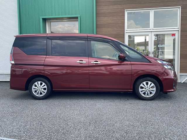 日産 セレナ G 岐阜県 2016(平28)年 4.8万km カーマインレッド 禁煙車/純正9型ナビ/AM/FM/CD/DVD/BR/AUX/BT/フルセグTV/アラウンドビューモニター /エマージェンシーブレーキ /両側パワースライドドア/プロパイロット /社外デジタルインナーミラー /社外ドライブレコーダー/オートライト/LEDヘッドライト/フォグランプ/インテリジェントキー /プッシュスタート/電子パーキングブレーキ/ブレーキホールド/純正フロアマット/純正ドアバイザー/純正アルミホイール