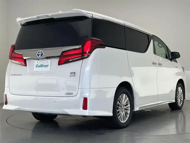 トヨタ アルファードハイブリット S タイプゴールド 愛知県 2021(令3)年 3.5万km ホワイトパールクリスタルシャイン 純正９型ナビ　ＢＳＭ　デジタルインナーミラー　両側パワスラ　追従クルコン　セーフティセンス　フルセグ　ＢＴ　ＥＴＣ　バックカメラ　車線逸脱　衝突軽減　ＬＥＤライト　コーナーセンサー　ＡＣ１００Ｖ電源　電動リアゲート　オットマン　