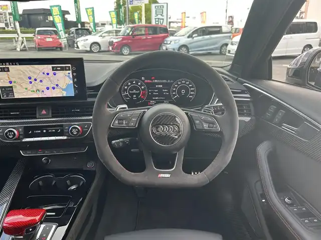 アウディ ＲＳ４ アバント 愛知県 2021(令3)年 0.4万km グレー 純正ナビ/ワンセグテレビ/バックカメラ/アラウンドビュー/Bluetooth/アイドリングストップ/ウィンカーミラー/クルーズコントロール/サンルーフ/プッシュスタート/パワーバックドア/ETC2.0/パドルシフト/バング&オルフセン/置くだけ充電