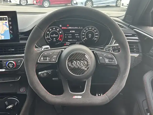 アウディ ＲＳ４ アバント 愛知県 2021(令3)年 0.4万km グレー 純正ナビ/ワンセグテレビ/バックカメラ/アラウンドビュー/Bluetooth/アイドリングストップ/ウィンカーミラー/クルーズコントロール/サンルーフ/プッシュスタート/パワーバックドア/ETC2.0/パドルシフト/バング&オルフセン/置くだけ充電