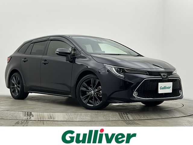 トヨタ カローラツーリング ダブルバイビー 宮城県 2020(令2)年 1.4万km スパークリングブラックパールクリスタルシャイン ワンオーナー/純正9型DAナビ(フルセグ、Bluetooth）/BSM/ヘッドアップディスプレイ/クリアランスソナー/スペアキー×1/ETC2.0/バックカメラ/前後ドライブレコーダー/LEDヘッドライト/衝突軽減ブレーキ/横滑り防止装置/レーダークルーズコントロール/レーンキープアシスト/オートハイビーム/オートライト/純正フロアマット/純正17インチAW/コーナーセンサー/ハーフレザーシート/カーテンエアバッグ