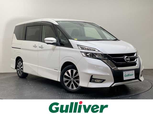 日産 セレナ 愛媛県 2018(平30)年 5.3万km ブリリアントホワイトパール ９型ナビ/フルセグ／Ｂｌｕｅｔｏｏｔｈ／ＵＳB/全方位カメラ/１１型後席モニター/衝突軽減ブレーキ/レーダークルーズコントロール/ＥＴＣ/前方ドライブレコーダー/両側パワースライドドア/前後コーナーセンサー/デジタルインナーミラー/LEDヘッドライト/スペアキー