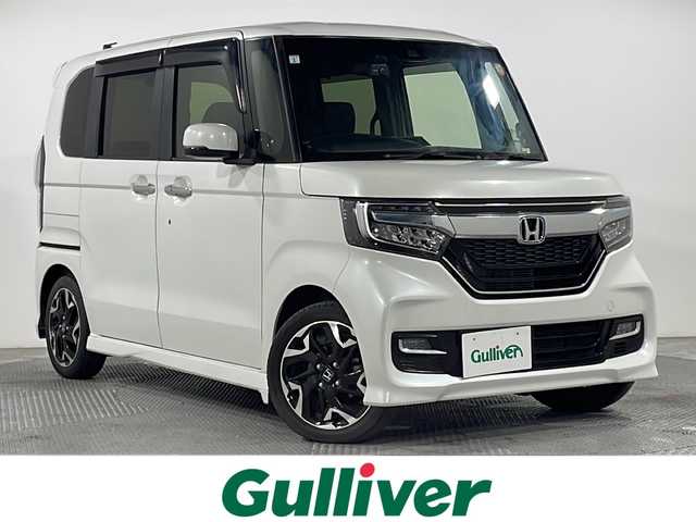 ホンダ Ｎ ＢＯＸ カスタム G EX ターボ ホンダセンシング 広島県 2019(平31)年 3.8万km プラチナホワイトパール 純正ディスプレイオーディオ（WX-171CP）/両側パワースライドドア/バックカメラ/ハーフレザーシート/ホンダセンシング/・衝突軽減ブレーキ/・レーンキープアシスト/・アダプティブクルーズコントロール/・誤発進抑制機能/LEDヘッドランプ/フォグランプ/USB/HDMI入力端子/ETC/ドライブレコーダー