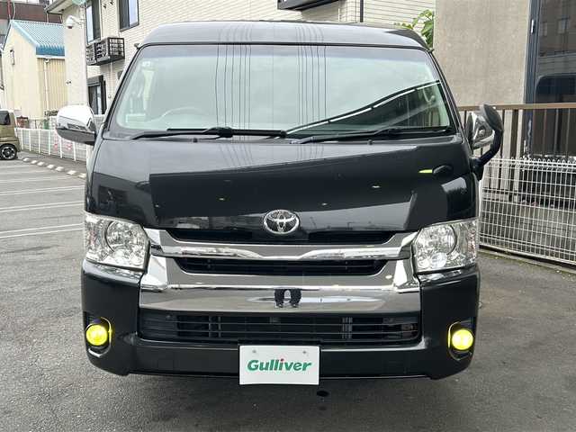 トヨタ ハイエース GL 京都府 2014(平26)年 11.9万km ブラックマイカ 社外SDナビ /（AVIC-ZH007)/フルセグTV /フリップダウンモニター /スマートキー　/純正ビルトインETC　/エンジンスタートボタン　/WAC　/スペアキー有　/Bluetooth/CD再生機能　/USB　/ipod/AUX　/純正フロアマット/純正ホイールカバー/盗難防止装置/Wエアバッグ