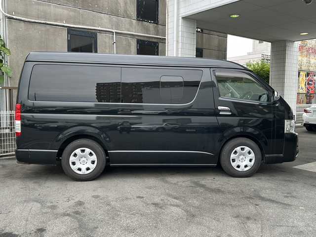 トヨタ ハイエース GL 京都府 2014(平26)年 11.9万km ブラックマイカ 社外SDナビ /（AVIC-ZH007)/フルセグTV /フリップダウンモニター /スマートキー　/純正ビルトインETC　/エンジンスタートボタン　/WAC　/スペアキー有　/Bluetooth/CD再生機能　/USB　/ipod/AUX　/純正フロアマット/純正ホイールカバー/盗難防止装置/Wエアバッグ