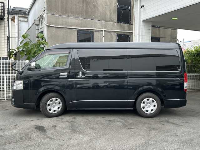 トヨタ ハイエース GL 京都府 2014(平26)年 11.9万km ブラックマイカ 社外SDナビ /（AVIC-ZH007)/フルセグTV /フリップダウンモニター /スマートキー　/純正ビルトインETC　/エンジンスタートボタン　/WAC　/スペアキー有　/Bluetooth/CD再生機能　/USB　/ipod/AUX　/純正フロアマット/純正ホイールカバー/盗難防止装置/Wエアバッグ