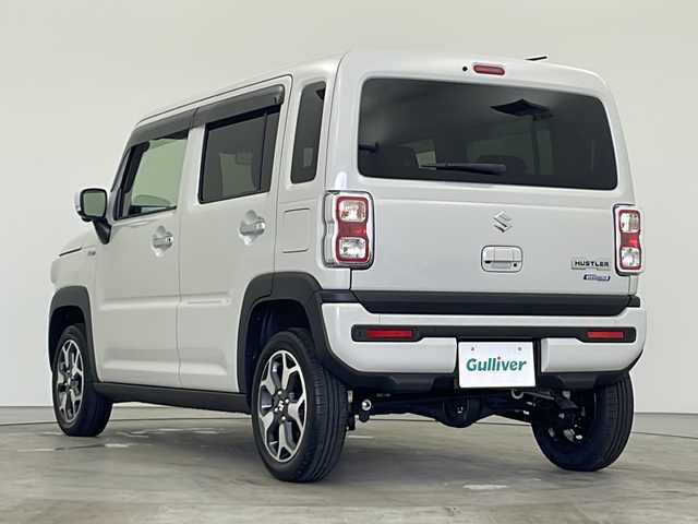 スズキ ハスラー HYBRID X ターボ 秋田県 2025(令7)年 0.4万km ソフトベージュメタリック 純正ナビ【AM/FM/BT/CD/DVD】 /USBポート/全方位カメラ /フルセグTV /ETC パドルシフト　/前後ドライブレコーダー　/アダプティブクルーズコントロール　/前席シートヒーター　/スズキセーフティサポート/車線逸脱警報/横滑り防止装置/衝突被害軽減システム/クリアランスソナー/オートライト　/オートエアコン  /ダウンヒルアシストコントロール/ヒルディセントコントロール/PWR/プッシュスタート /スマートキー/スペアキー有り/ステアリングリモコン/アイドリングストップ/革巻きステアリング/社外フロアマット/ウィンカーミラー /フォグライト /サイドバイザー /取扱説明書