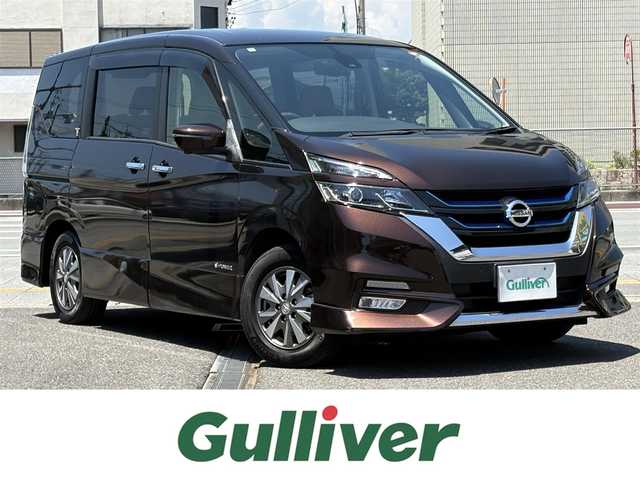 日産 セレナ e－パワー ハイウェイスター V 三重県 2019(平31)年 3.7万km インペリアルアンバーP ♪♪ワンオーナー ♪♪/プロパイロット/　・エマージェンシーブレーキ/　・LDW(車線逸脱警報)/　・LI(車線逸脱防止支援システム)/　・踏み間違い防止アシスト/　・インテリジェントDA(ふらつき警報)/純正９インチナビゲージョン/　・フルセグ/　・DVD再生/　・Bluetooth/　・AUX/SD/録音/アラウンドビューモニター/デジタルインナーミラー/インテリジェントキーx2/プッシュスタート/ステアリングヒーター/両側パワースライドドア/LEDヘッドライト/D/N席シートヒーター/ブラウンハーフレザーシート/ETC/純正フロアマット