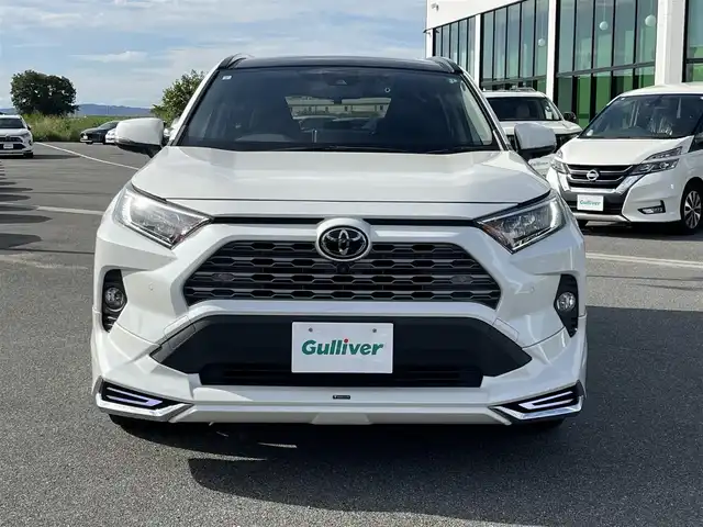 トヨタ ＲＡＶ４ G 奈良県 2021(令3)年 3.3万km ホワイトパールクリスタルシャイン 純正ディスプレイオーディオ　/Ｂｌｕｅｔｏｏｔｈ　/全方位モニター　/ビルトインＥＴＣ　/前後ドライブレコーダー　/ステアリングヒーター　/メモリーシート　/サンルーフ　/シートヒーター　/モデリスタエアロ