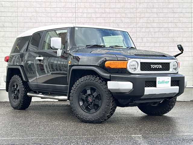 トヨタ ＦＪクルーザー 福島県 2013(平25)年 7.8万km ブラック/ホワイト 4WD 寒冷地仕様 ナビ フルセグTV Bluetooth バックカメラ タコマ用TRDアルミホイール/オープンカントリー クルーズコントロール バックソナー ETC 前後ドラレコ 横滑り防止装置 リモコンキー