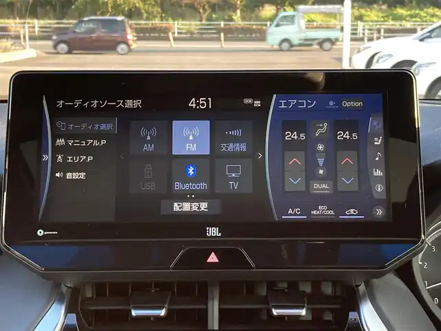 トヨタ ハリアー Z レザーパッケージ 佐賀県 2020(令2)年 4.1万km ホワイトパールクリスタルシャイン モデリスタエアロ/調光パノラマルーフ/純正12.3インチナビ/JBLサウンドシステム/パノラマミックビューモニター/プリクラッシュセーフティ/レーンディパーチャーアラート/オートハイビーム/アダプティブクルーズコントロール/クリアランスソナー/ブラインドスポットモニター/リアクロストラフィックアラート/ヘッドアップディスプレイ/スマートルームミラー（前方録画機能付き）/レザーシート/メモリパワーシートシート/シートヒーター/エアシート/パワーバックドア/電動パーキングブレーキ/オートブレーキホールド/ステアリングヒーター/ステアリングスイッチ/ETC/プッシュスタート/スマートキー/LEDヘッドライト/フォグライト/純正アルミホイール