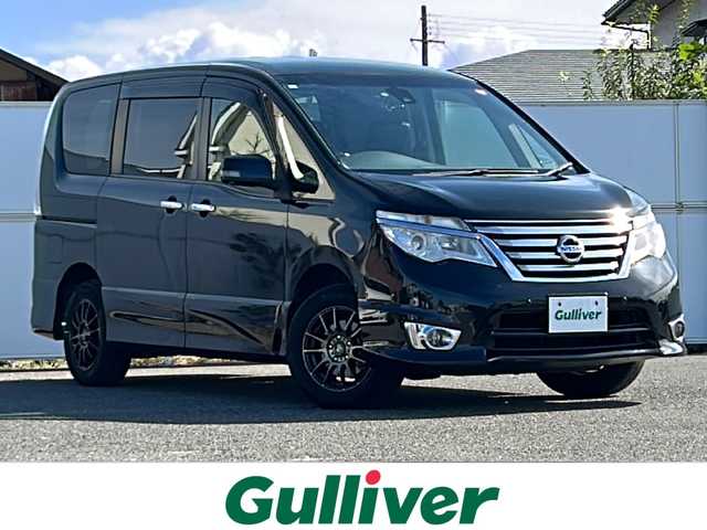 日産 セレナ ハイウェイスター Vセレ +Safty 岩手県 2015(平27)年 7.3万km ダイヤモンドブラック 純正ナビ　全周囲カメラ　Ｂｌｕｅｔｏｏｔｈ　ＣＤ／ＤＶＤ再生　ＴＶ　両側パワースライドドア　クルコン　ドラレコ　１５インチＡＷ　前後コーナーセンサー　ＬＥＤオートライト　スマートキー　ビルトインＥＴＣ