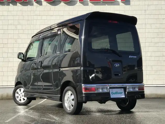 ダイハツ アトレー ワゴン カスタム ターボ RS 富山県 2012(平24)年 8.1万km ブラックマイカメタリック 4WD/社外ナビ/フルセグTV/Bluetooth/MOMO革巻きステアリング/両側スライドドア/フォグランプ/HIDヘッドライト/ドアバイザー/純正フロアマット/ETC/パワーウインドウ