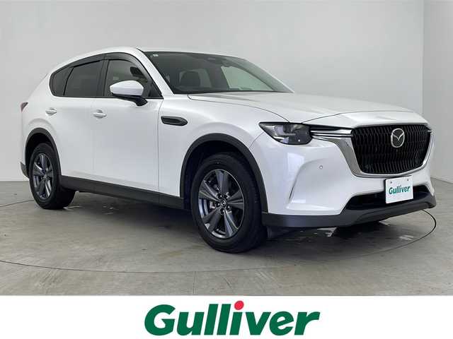 マツダ ＣＸ－６０ XD Sパッケージ 鹿児島県 2023(令5)年 0.6万km ロジウムホワイトプレミアムメタリック 純正SDナビ/(BT/CD/DVD/AM/FM/フルセグTV)/全方位カメラ/バックカメラ/革巻きステアリング/ステアリングスイッチ/レーダークルーズコントロール/レザーシート/運転席パワーシート/アイドリングストップ/純正ビルトインETC/純正前後ドライブレコーダー/前席シートヒーター/レーンキープアシスト/オートマチックハイビーム/前後コーナーセンサー/純正LEDヘッドライト/純正フロアマット/ターボ/取扱説明書