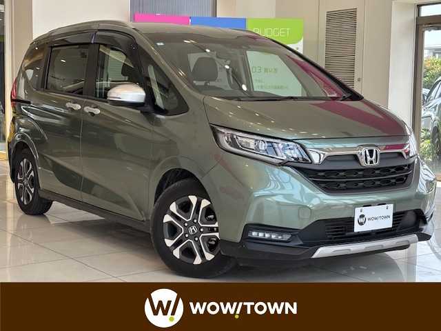ホンダ フリード＋ クロスター 埼玉県 2023(令5)年 0.9万km シルバーミストグリーンM ホンダセンシング/純正9インチSDナビ/　　CD/DVD/BT/フルセグ/バックカメラ/両側パワースライドドア/レーダークルーズコントロール/LEDオートライト/ハーフレザーシート/シートヒーター/ルーフレール/ステアリングスイッチ/ビルトインETC/スマートキー/禁煙車