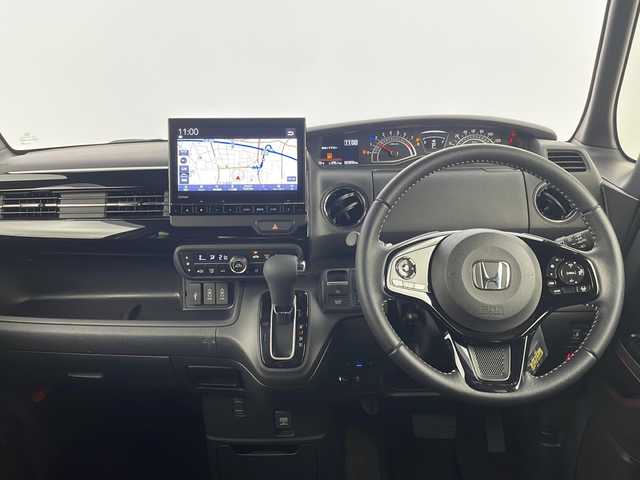 ホンダ Ｎ ＢＯＸ カスタム L ターボ 新潟県 2023(令5)年 2.4万km プラチナホワイトパール 4WD/ホンダセンシング/純正9インチナビ/　　フルセグ/CD/DVD/BT/バックカメラ/両側パワースライドドア/レーダークルーズコントロール/LEDオートライト/ハーフレザーシート/シートヒーター/パドルシフト/ステアリングスイッチ/レーンキープ/USBポート/アイドリングストップ/スマートキー/ETC