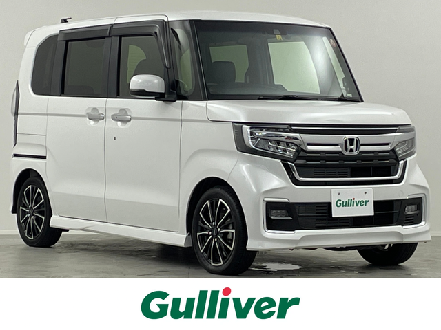 ホンダ Ｎ ＢＯＸ カスタム L ターボ 埼玉県 2021(令3)年 3.5万km プラチナホワイトパール 純正８インチナビ　Ｂｌｕｅｔｏｏｔｈ　フルセグＴＶ　バックカメラ　レーダークルーズコントロール　ハーフレザーシート　シートヒーター　コーナーセンサー　前後ドライブレコーダー　ビルトインＥＴＣ