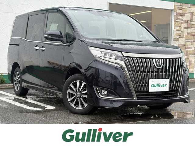 トヨタ エスクァイア Gi プレミアムパッケージ ブラックテーラード 徳島県 2019(令1)年 4.2万km スパークリングブラックパールクリスタルシャイン 純正10インチナビ　NSZN-Z68T/AM/FM/Bluetooth/DISC/USB/TV/SD/HDMI/両側電動スライドドア/バックカメラ/ハーフレザーシート/ハンドルヒーター/ETC2.0/前後ドライブレコーダー/シートヒーター/純正15インチアルミホイール/LEDヘッドライト/フォグライト/オートライト/アイドリングストップ/スマートキー/純正フロアマット/レーンキープアシスト/プッシュスタート