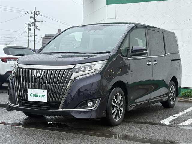 トヨタ エスクァイア Gi プレミアムパッケージ ブラックテーラード 鹿児島県 2019(令1)年 4.2万km スパークリングブラックパールクリスタルシャイン 純正10インチナビ　NSZN-Z68T/AM/FM/Bluetooth/DISC/USB/TV/SD/HDMI/両側電動スライドドア/バックカメラ/ハーフレザーシート/ハンドルヒーター/ETC2.0/前後ドライブレコーダー/シートヒーター/純正15インチアルミホイール/LEDヘッドライト/フォグライト/オートライト/アイドリングストップ/スマートキー/純正フロアマット/レーンキープアシスト/プッシュスタート