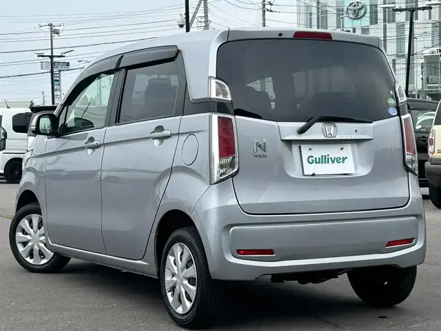 ホンダ Ｎ ＷＧＮ 道南・函館 2018(平30)年 3万km ルナシルバーM オーディオ/シートヒーター/横滑り防止装置/アイドリングストップ/スマートキー/プッシュスタート/純正フロアマット/ドアバイザー/電格ミラー/ミュージックプレイヤー接続