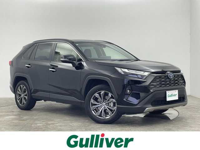 トヨタ ＲＡＶ４ ハイブリッドG 群馬県 2024(令6)年 1.5万km アティチュードブラックマイカ 純正ナビ　サンルーフ　全方位　衝突軽減　アダプティブクルーズコントロール　アダプティブヘッドライト　ステアリングヒーター　レーンアシスト　電動リアゲート　ドラレコ　　エアシート　ＢＳＭ　禁煙
