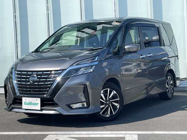 日産 セレナ ハイウェイスター V 神奈川県 2021(令3)年 5.2万km ダークメタルグレー 純正ナビゲーション/CD/DVD/Bluetooth/フリップダウンモニター/バックカメラ/全周囲カメラ/ドライブレコーダー/パワースライドドア/プロパイロットパーキング/クルーズコントロール/ビルドインETC/LEDヘッドライト/フォグランプ/オートライト/純正フロアマット/純正アルミホイール/ABS/横滑り防止装置/盗難防止装置/衝突被害軽減システム/カーテンエアバック/電動格納ミラー/ドアバイザー