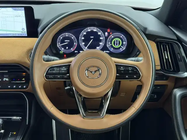 マツダ ＣＸ－６０ XD HV プレミアムスポーツ 三重県 2022(令4)年 1.9万km ソウルレッドクリスタルM ディーゼルターボ・マイルドハイブリッド/4WD/MTモード付8AT/12.3インチナビ/（FM/AM/Bluetooth/USB/CarPlay/AndroidAuto/TV/HDMI）/360°ビュー・モニター/BOSEサウンドシステム（12スピーカー）/ドライブレコーダー前後/ETC/i-ACTIVSENSE/・スマートブレーキサポート/・レーダークルーズコントロール/・クルージング&トラフィックサポート/・ドライバー異常時対応システム/・ドライバーモニタリング/・レーンキープアシストシステム/・ブラインドスポットモニタリング/・クロストラフィックアラート（前後）/・パーキングセンサー（前後）/・ヒルディセントコントロール/など/装備/・パノラマサンルーフ/・茶革（ナッパレザー＆レガーヌ：人工皮革）/・シートヒーター（D/N/2nd左右）＆ベンチレーション（D/N）/・ステアリングヒーター/・10wayパワーシート（Dメモリー付/N）/・ハンズフリーパワーリフトゲート/・ドライバーパーソナライズ/・アクティブドライビングディスプレイ/・150W電源/・ワイヤレス充電/・左右独立オートエアコン/・純正20inAW/・スマートキーx2/など