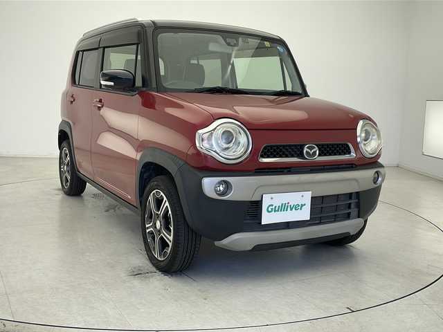 マツダ フレア クロスオーバー XS 千葉県 2015(平27)年 4.1万km フェニックスレッドパール/ブラック 衝突被害軽減システム/横滑り防止装置/純正V6型SDナビ（CA9PC）/　（Bluetooth/CD/DVD/フルセグTV/USB）/バックカメラ/アイドリングストップ/パワーステアリング/シートヒーター（D席）/社外フロアマット/オートライト/キセノンヘッドライト/フォグランプ/純正15インチアルミホイール