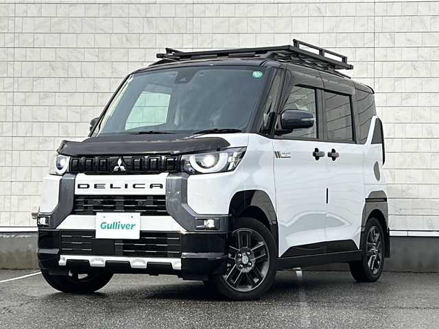 三菱 デリカミニ T プレミアム 富山県 2024(令6)年 1.1万km アメジストブラック/シルキーホワイト 純正ナビ/Bluetooth/フルセグ/全方位モニター/両側パワースライド/ドライブレコーダー/シートヒーター/ステアリングヒーター/4WD/ETC/デジタルインナーミラー/コーナーセンサー/クルーズコントロール/LEDヘッドライト/オートライト/パドルシフト/ダウンヒルアシストコントロール/オートエアコン