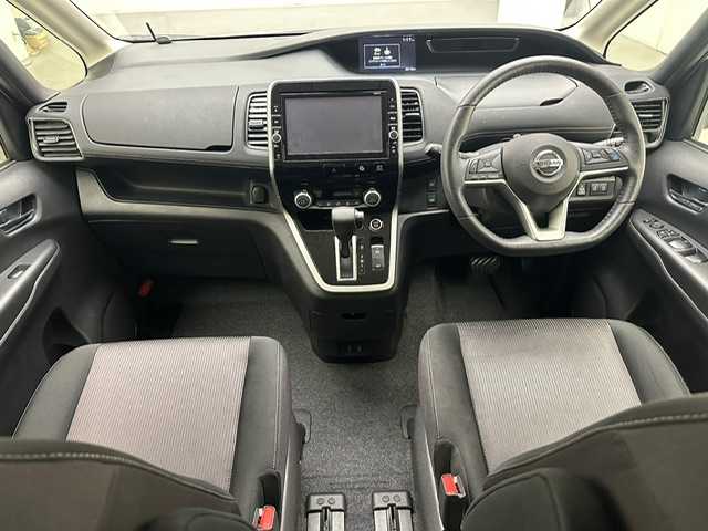 日産 セレナ ハイウェイスターVセレクションⅡ 兵庫県 2018(平30)年 4.9万km カシミヤグレージュ 2トーン 純正9インチナビ/フルセグ CD DVD BD BT MSV AUX/純正フリップダウンモニター/アラウンドビューモニター/プロパイロット/レーダークルーズコントロール/LDW/エマージェンシーブレーキ/ソナー/パーキングアシスト/デジタルインナーミラー/両側パワースライドドア/ハンズフリー機能付き/ドライブレコーダー/ビルトインETC/シートヒーター/ステアリングヒーター/LEDヘッドライト/LEDフォグライト/オートライト/スマートキー/スペアキー